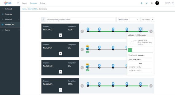 Transport Courier Management System - DIFOT